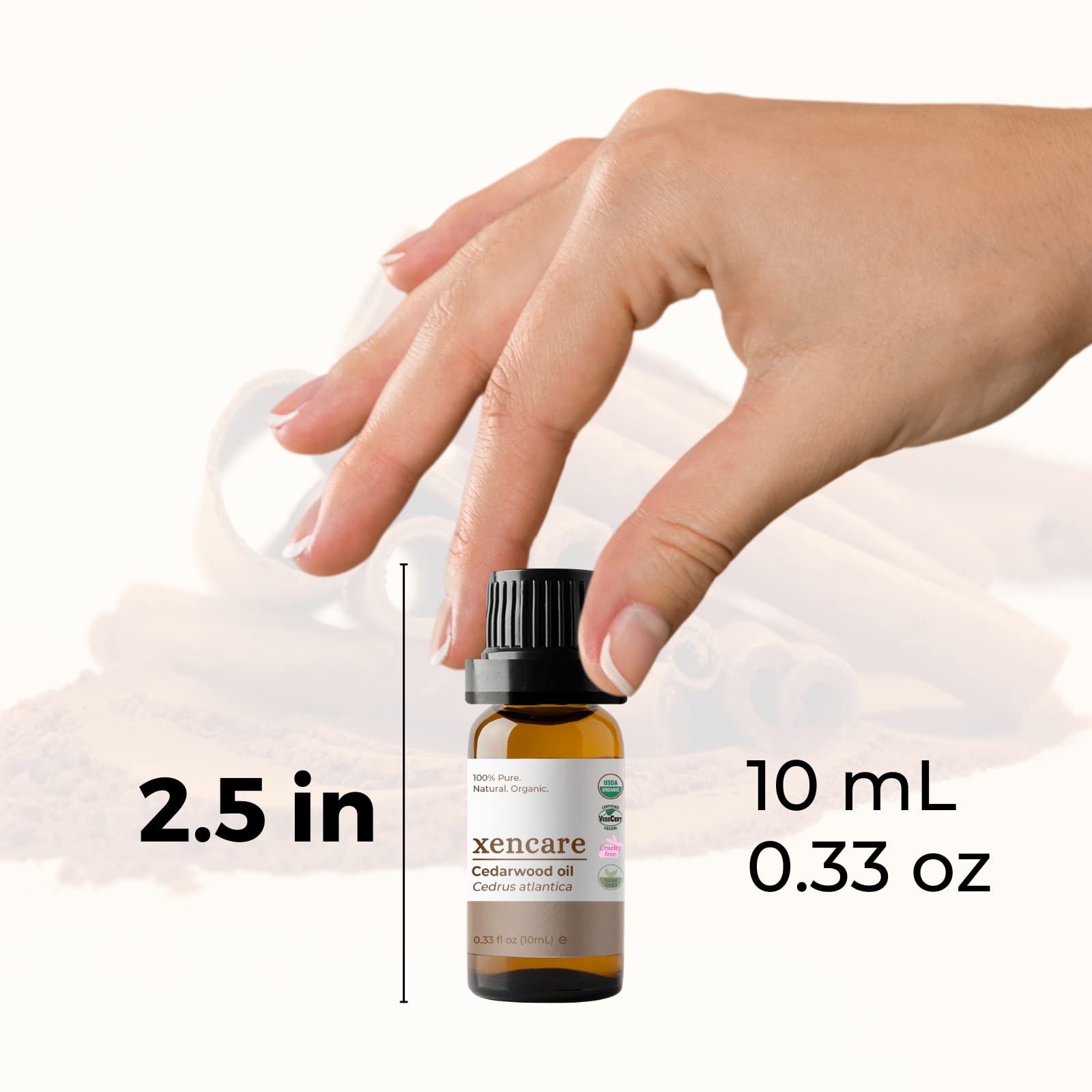xencare Cedarwood USDA Organic Essential Oil | 100% Pure Natural Undiluted XenCare uk supplements