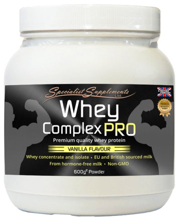 Specialist Supplements WheyNourish Vanilla Flavour Whey Protein Powder 600g Specialist Supplements uk supplements