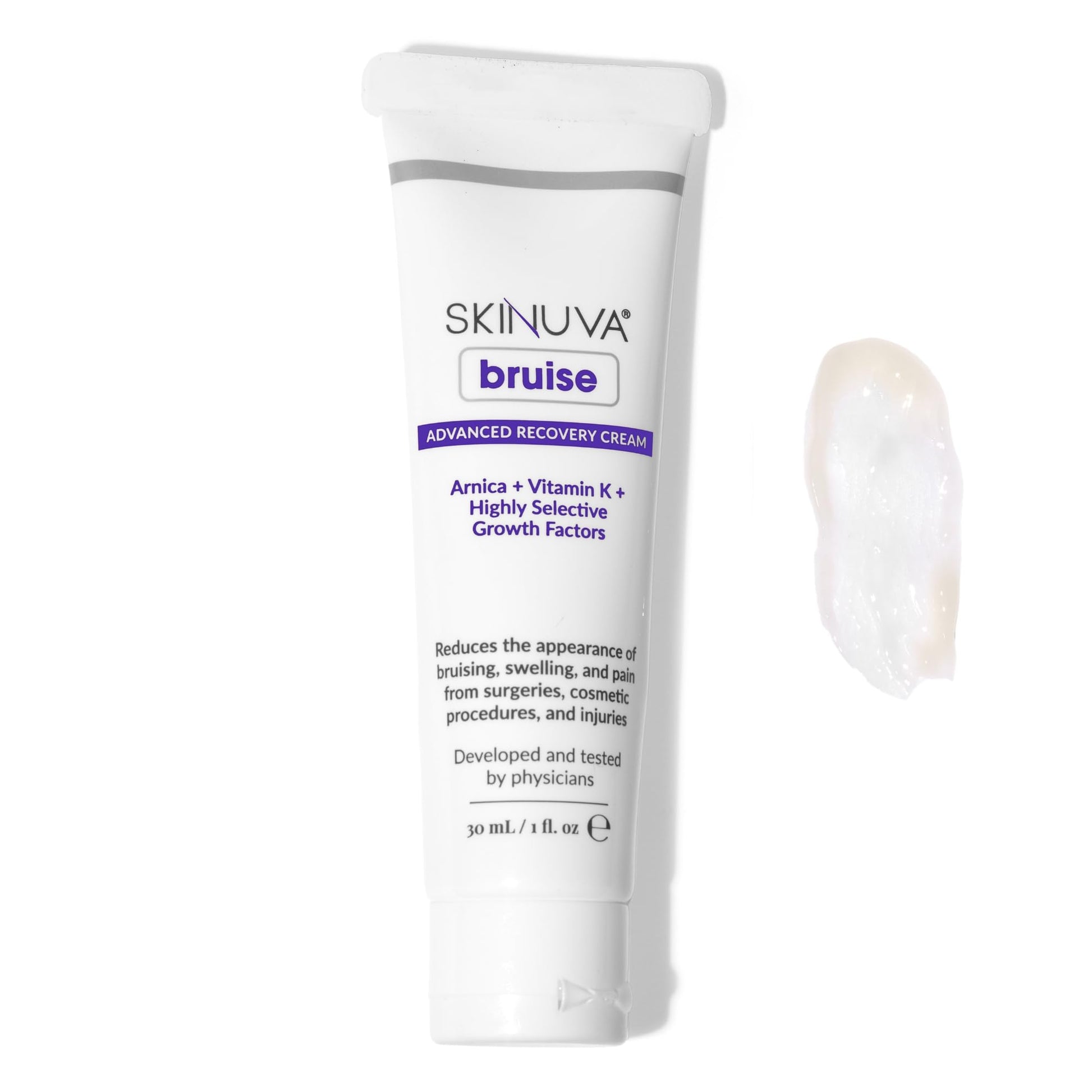 Skinuva® Bruise Advanced Recovery Cream - Topical Bruise Cream Formulated with Growth Factors, Arnica & Vitamin K (1 oz) Skinuva uk supplements