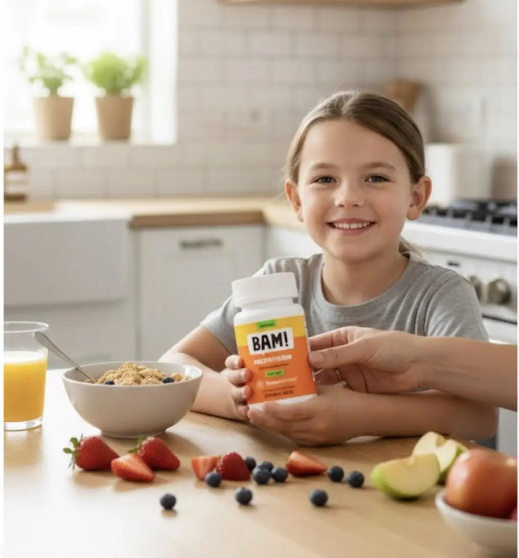 NovaFerrum BAM Chewable Multivitamin for Kids & Adults Ages 4 and Above – Fruit Blast Flavor – 60 Chewable Tablets NovaFerrum uk supplements