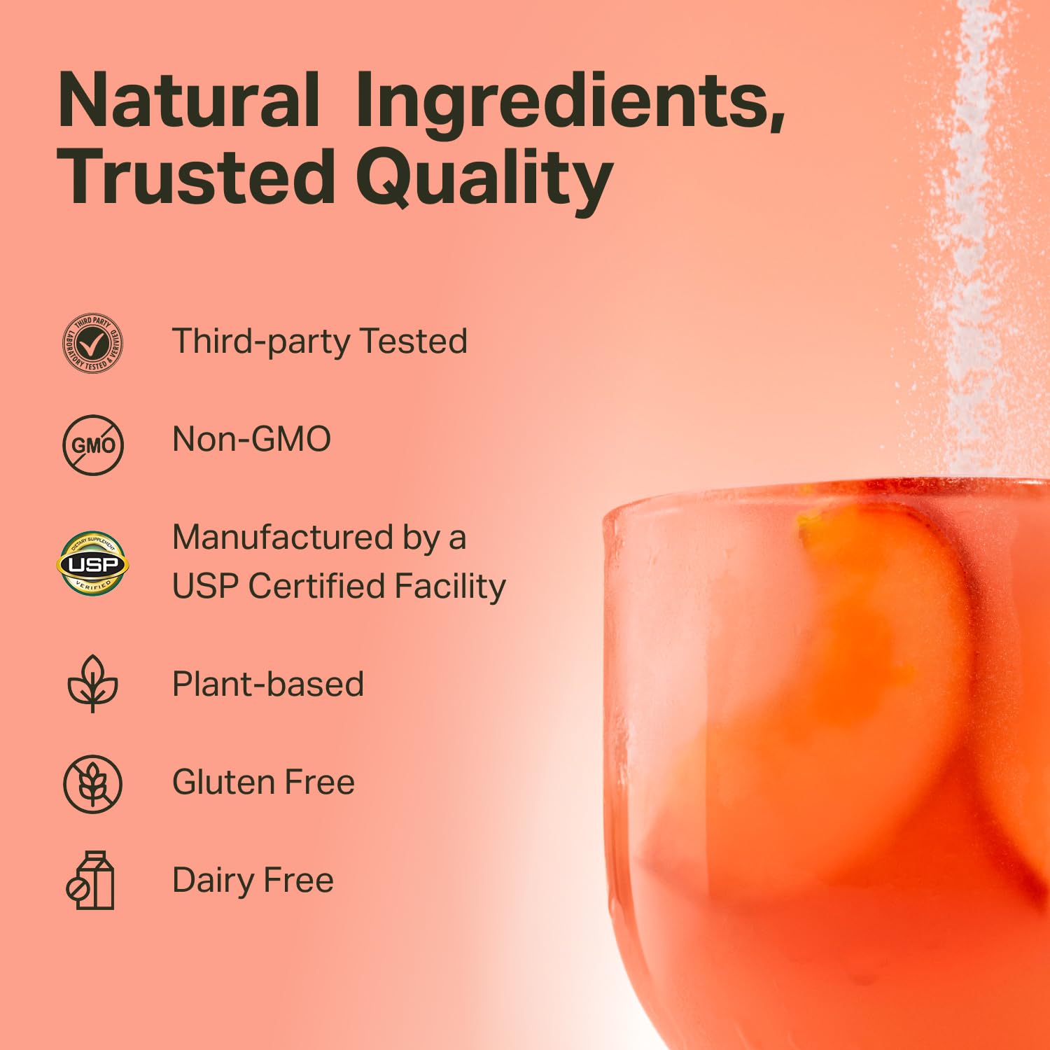 Proper, The Corals Daily Glow Beauty Blend - Nutrient Dense Superfood Powder with Collagen Peptides, Hyaluronic Acid Powder, Vitamin C, and MSM. Hair, Skin, Nail Vitamin Supplement for Women & Men Proper uk supplements