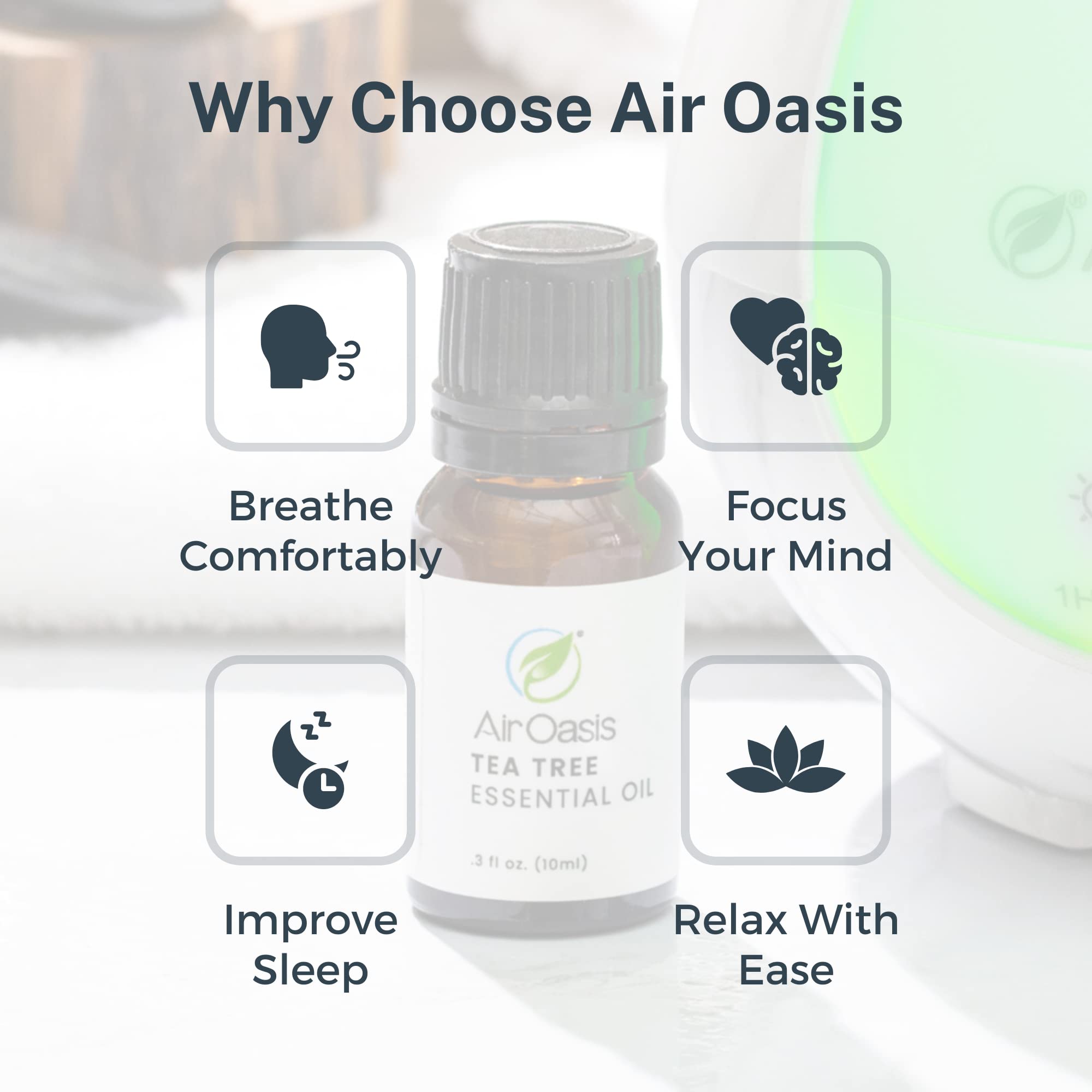 Air Oasis Premium Grade Essential Oils | 100% Pure Essential Oils Perfect for Diffuser, Humidifier Air Oasis uk supplements