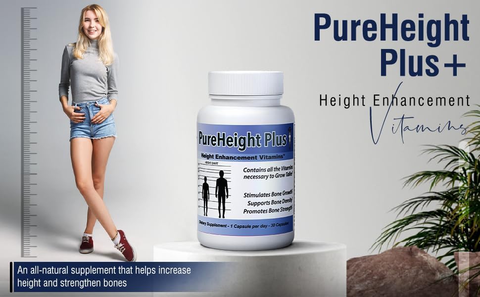 PureHeight Plus Height Enhancement Vitamins PURE BIOTECHNOLOGIES uk supplements