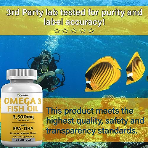 Burpless Fish Oil Pills. Triple Strength Omega 3 Fish Oil Burpless. EPA DHA Omega 3 Supplement Dr. Matthew uk supplements