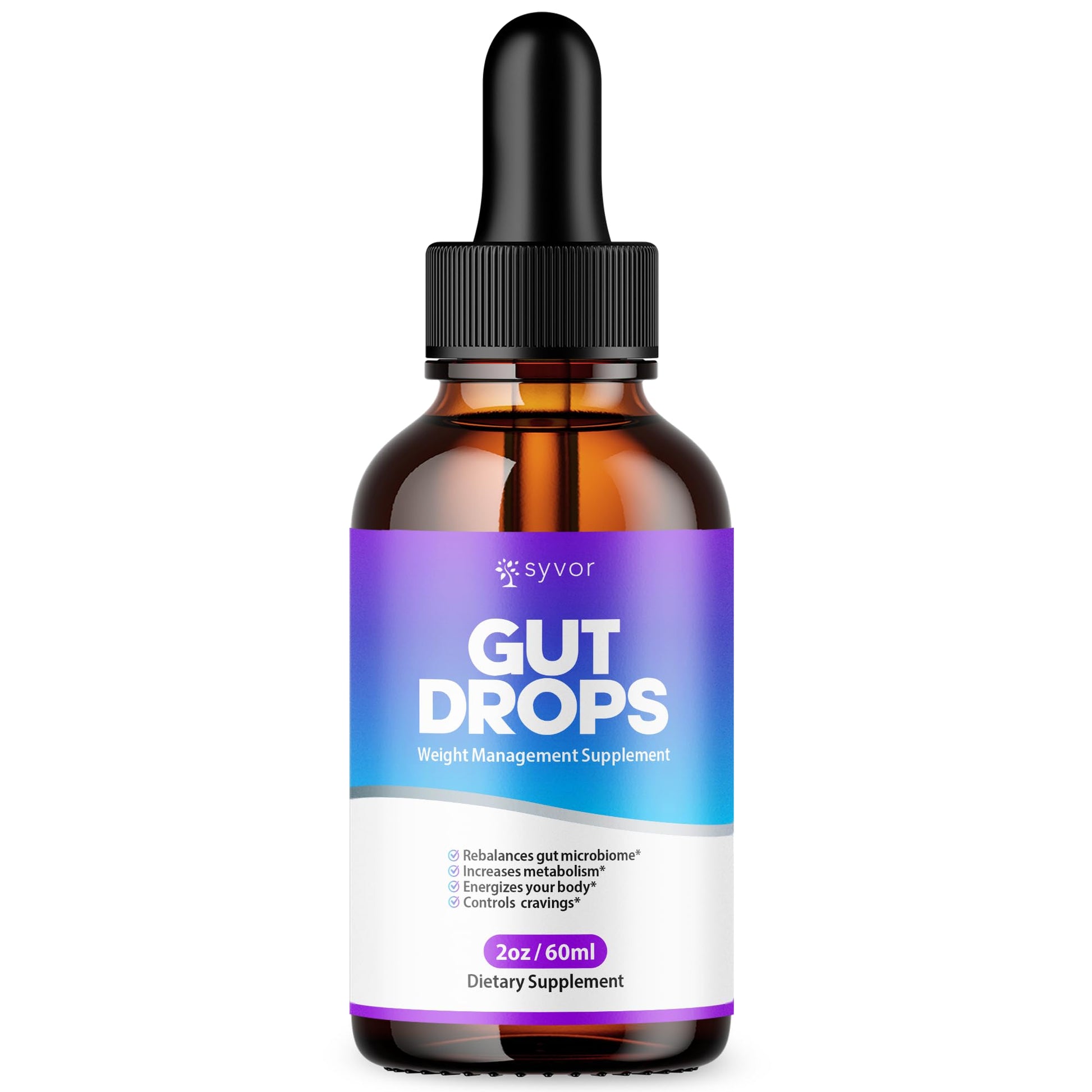 Gut Drops, Official Gut Drops Liquid Supplement Advanced All Natural Vitamin Formula, GutDrop Maximum Strength Biome Support for Health Energy and Wellness Support for Men and Women (30 Servings) Syvor uk supplements