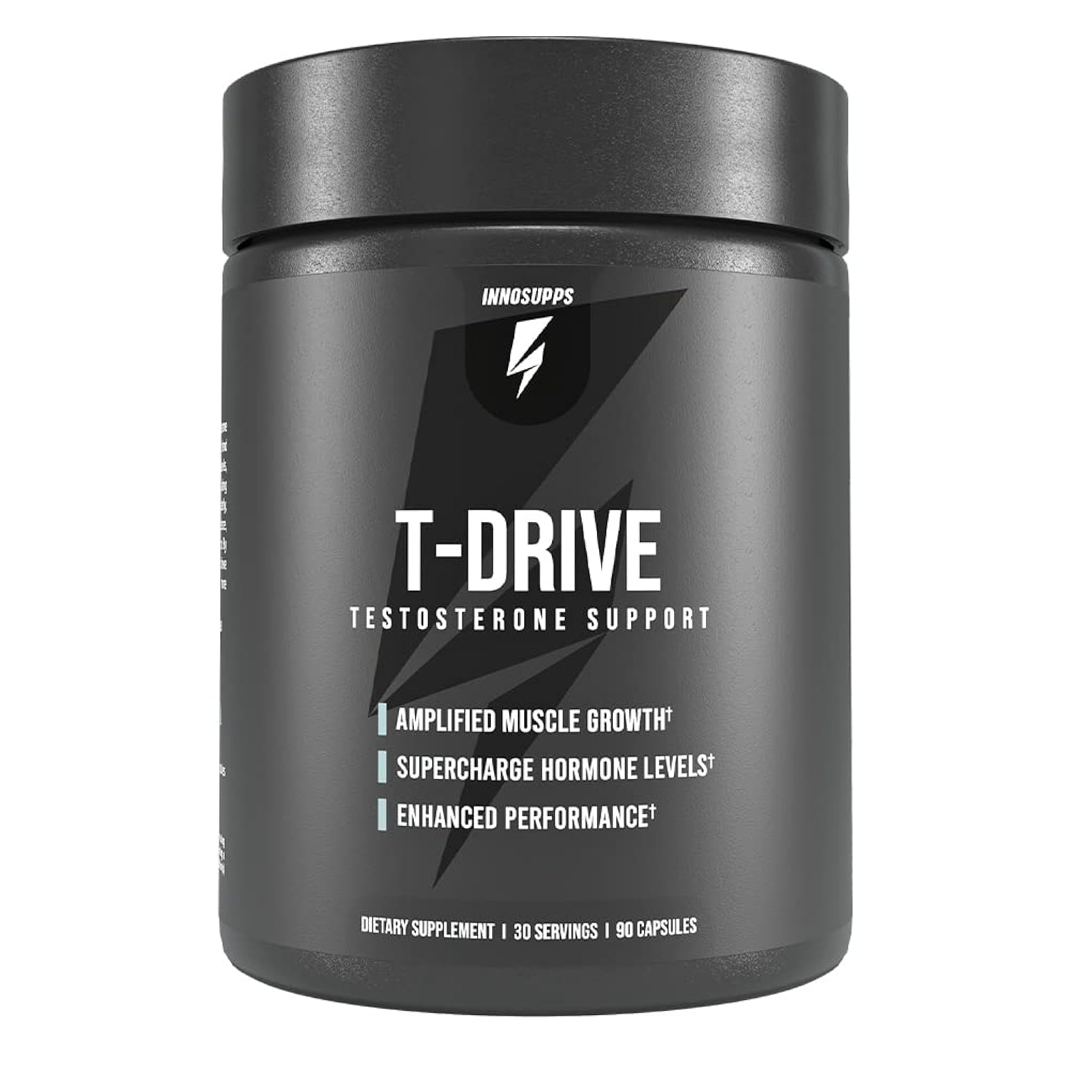 InnoSupps T-Drive Testosterone Booster Enhance Performance Amplify Muscle Growth, Increase Libido & Energy Levels w/KSM-66 Ashwagandha, Magnesium, Vitamin D, Niacin Boron, Fenugreek, 90 Caps, 30 Days InnoSupps uk supplements