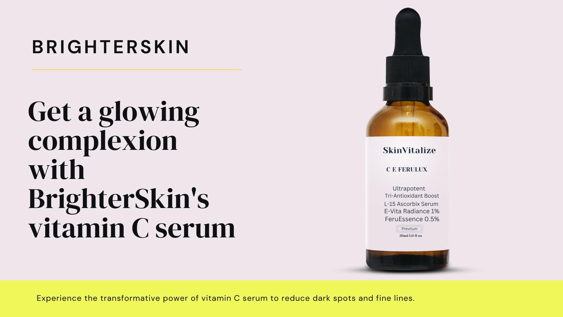 SkinVitalize C E ferulux Vitamin C Serum - 30ml: Advanced Formula for Fighting with Wrinkles Msupps.com uk supplements