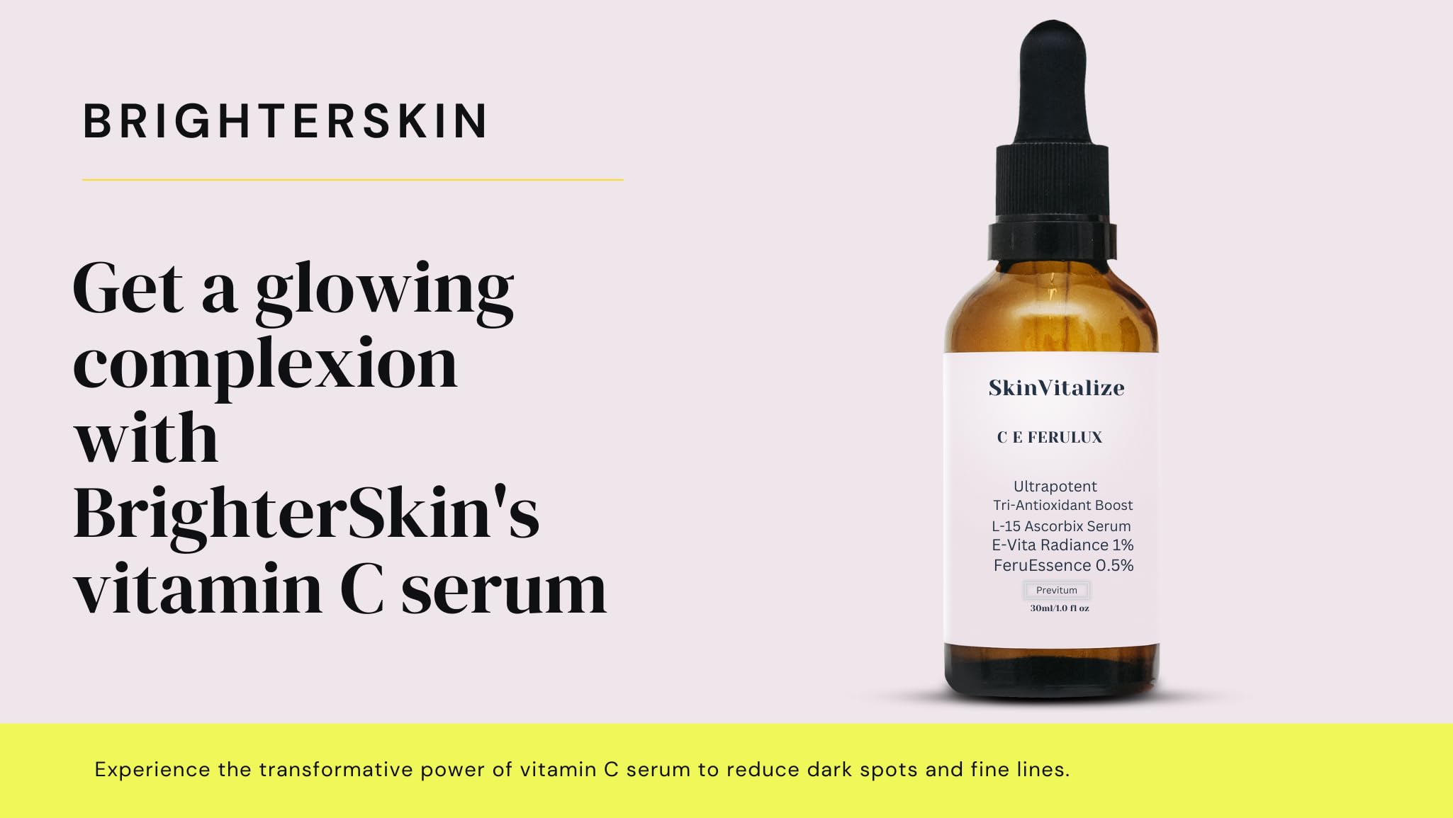 SkinVitalize C E ferulux Vitamin C Serum - 30ml: Advanced Formula for Fighting with Wrinkles Msupps.com uk supplements