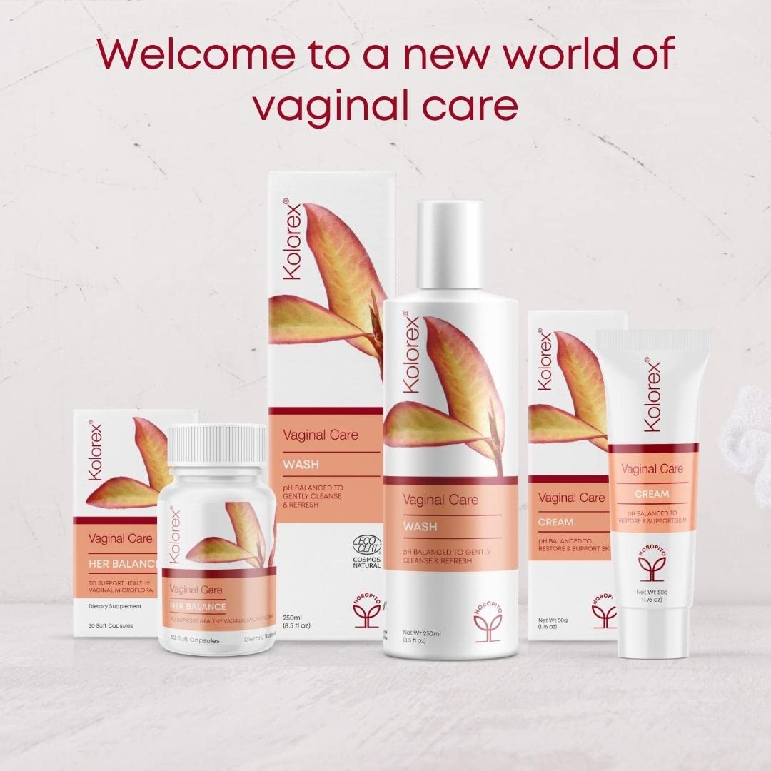 Kolorex® Vaginal CareCream, Natural Herbs soothes Intimate Areas, Replenish Sensitive Skin. Kolorex uk supplements