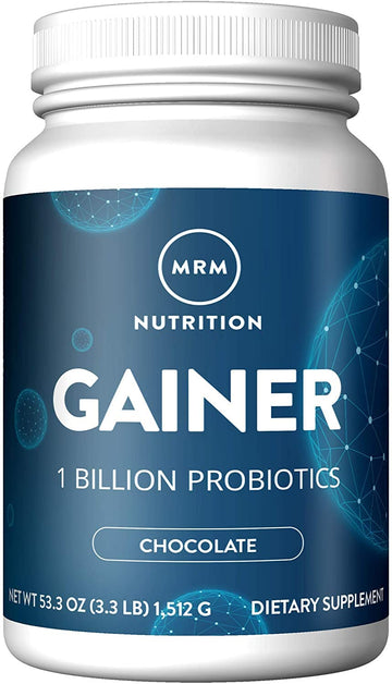 MRM Nutrition Gainer Protein with Probiotics & Postbiotics - Chocolate Flavored for Men & Women, 25g Protein, Whey Protein Concentrate & Isolate, Micellar Casein, & Digestive Enzymes - 18 Servings MRM uk supplements