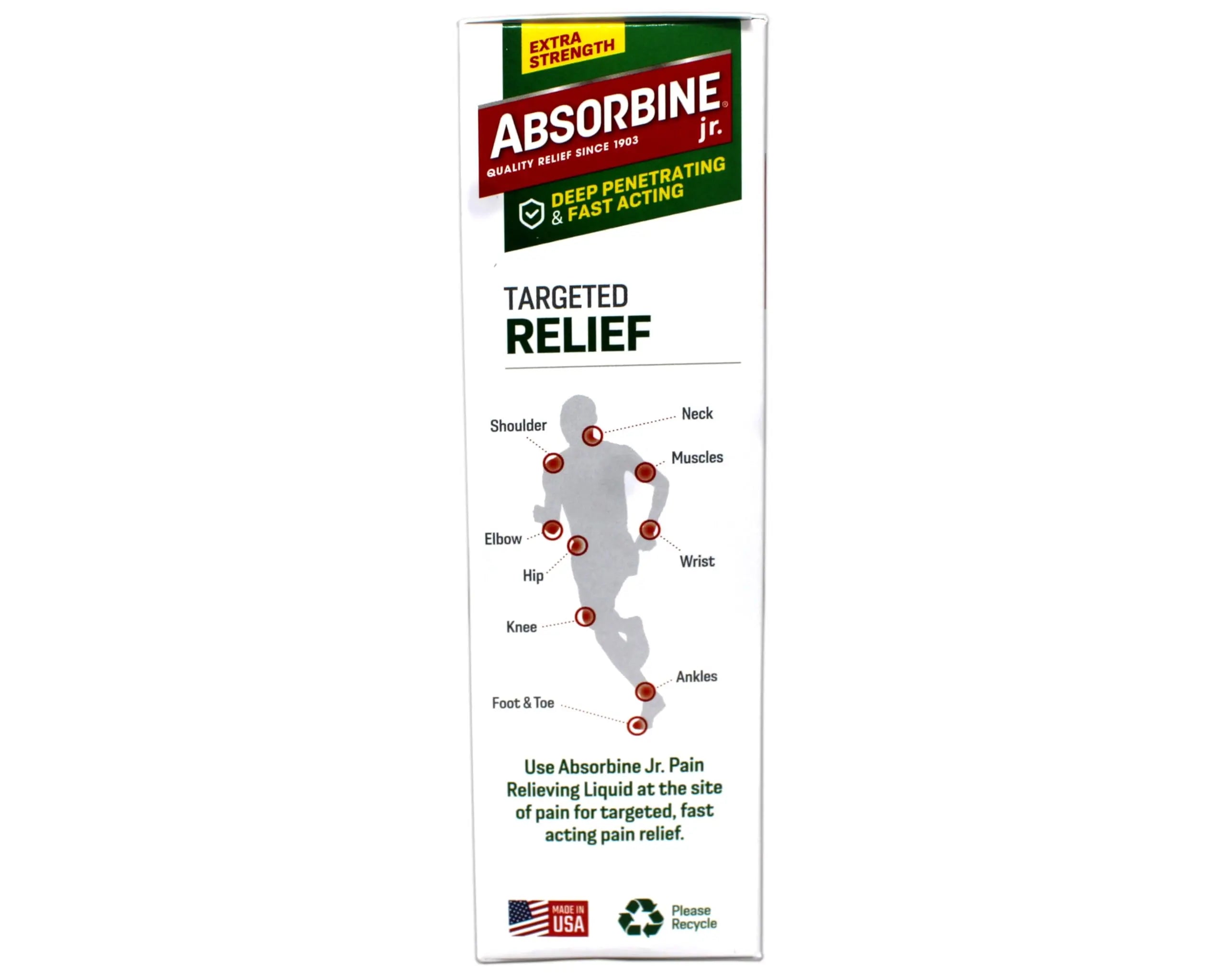 ABSORBINE JR. Extra Strength Pain Relieving Liquid, for Muscle, Joints, Arthritis Pain, with No-Mess Applicator, 4 Oz - 3 Pack Absorbine uk supplements