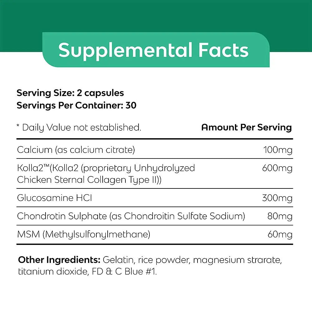 Best in Nature Bone Essense with Kolla2 (Type II Collagen) - Bone and Joint Health Supplement. (60 Count) Best in Nature uk supplements