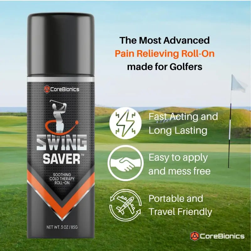CoreBionics Swing Saver Roll-On: Powerful Pain Relief for Muscles & Joints, Golf Swing Enhancer COREBIONICS uk supplements