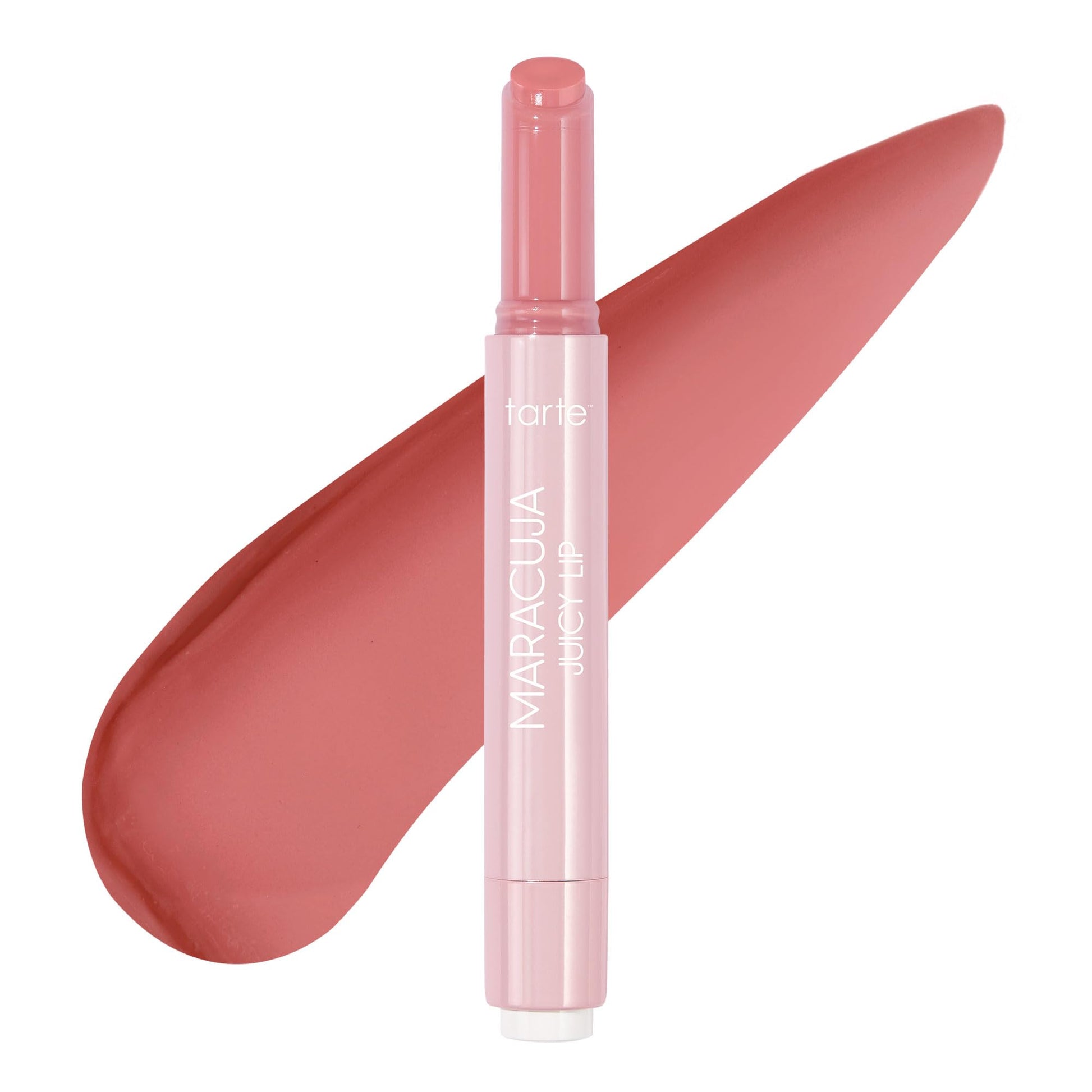 tarte maracuja juicy lip balm gloss – Viral Nourishing Lip Butter Color with High-Shine Hydration, Skincare Infused with Vitamin E, Vegan & Cruelty-Free, full size, Rose tarte uk supplements