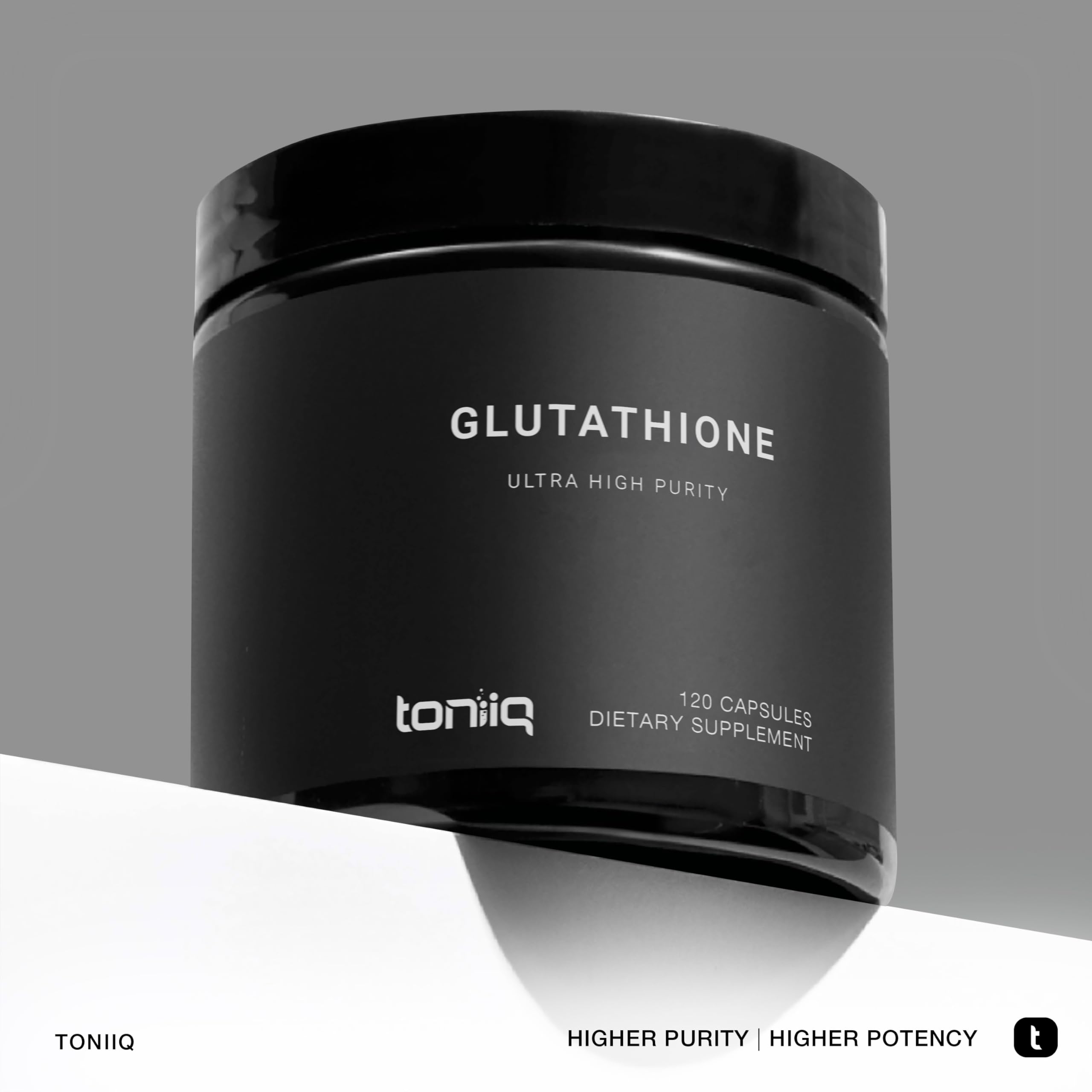 Toniiq Ultra High Strength Glutathione Capsules - 1000mg Concentrated Formula - 98%+ Highly Purified and Bioavailable - Non-GMO Fermentation - 120 Capsules Reduced Glutathione Supplement Toniiq uk supplements