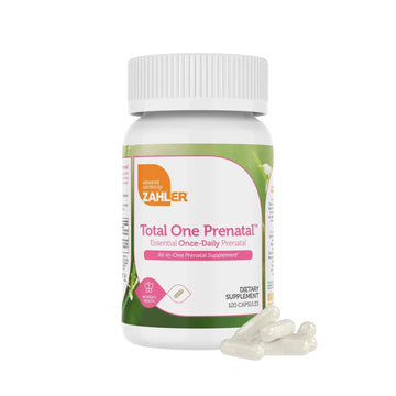 Zahler - Total One Prenatal Vitamins for Women (120 Count) Daily Multi Vitamin Prenatals with Folic Acid, Iron, Zinc Zahler uk supplements