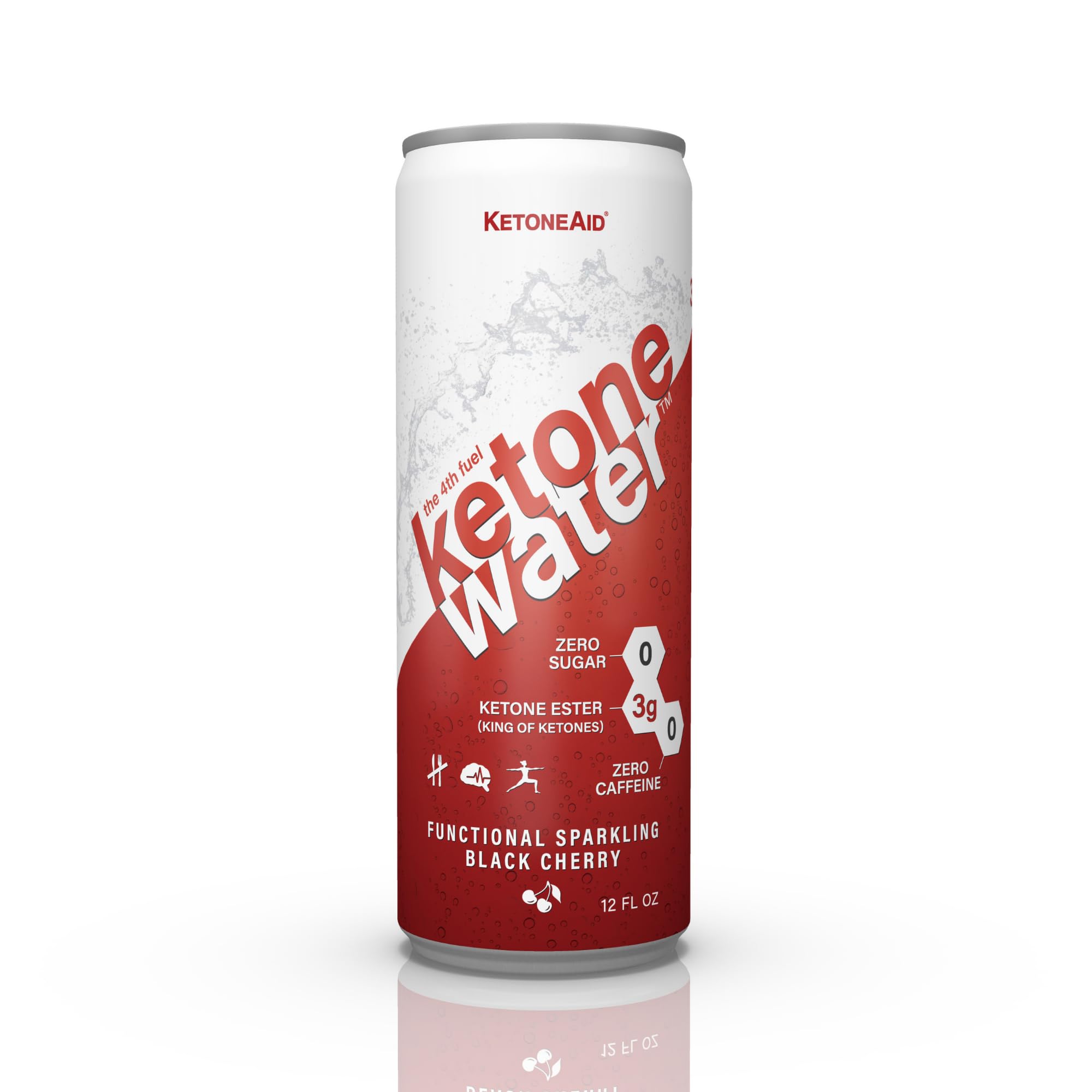 KetoneWater | Functional Sparkling Water w/Ketone Ester (3 Grams) | Black Cherry Flavor KetoneAid uk supplements
