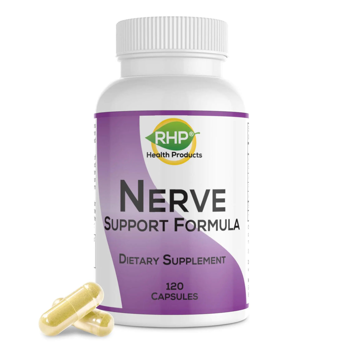 RHP Nerve Support Formula. Nutritional Support of Neuropathy, Nerve Relief from Aches, Nerve Pain & Discomfort. B-Complex with Benfotiamine and Methyl B12. 120 Capsules RHP uk supplements
