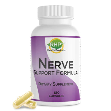 RHP Nerve Support Formula. Nutritional Support of Neuropathy, Nerve Relief from Aches, Nerve Pain & Discomfort. B-Complex with Benfotiamine and Methyl B12. 120 Capsules RHP uk supplements