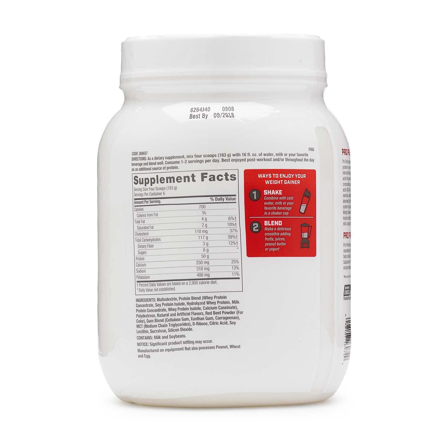 GNC Pro Performance Weight Gainer - Strawberries and Cream, 6 Servings, Protein to Increase GNC uk supplements