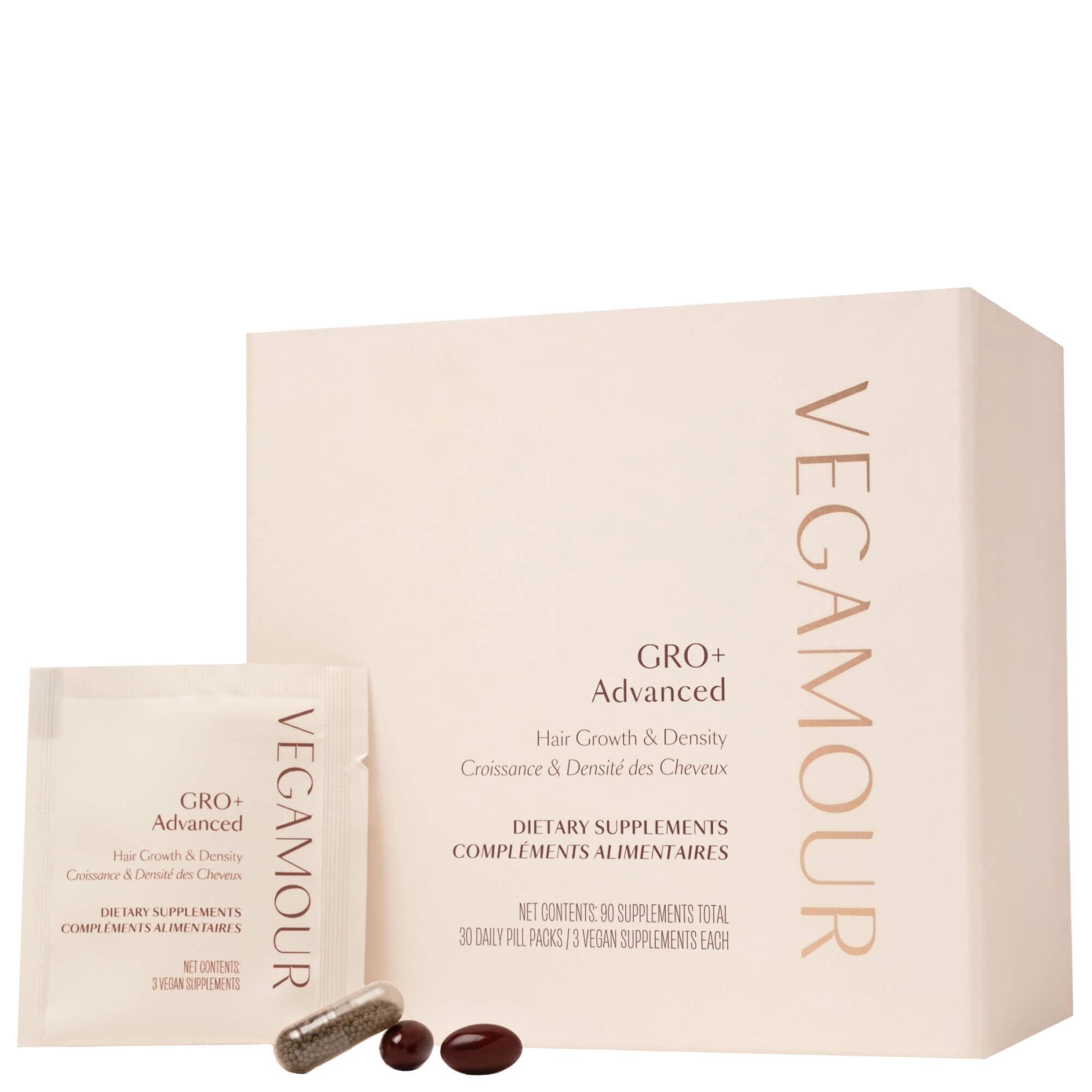 VEGAMOUR GRO+ Advanced Hair Growth Vitamin Supplements - Boosts Hair Growth & Density - 30 Pill Packs/Box VEGAMOUR uk supplements