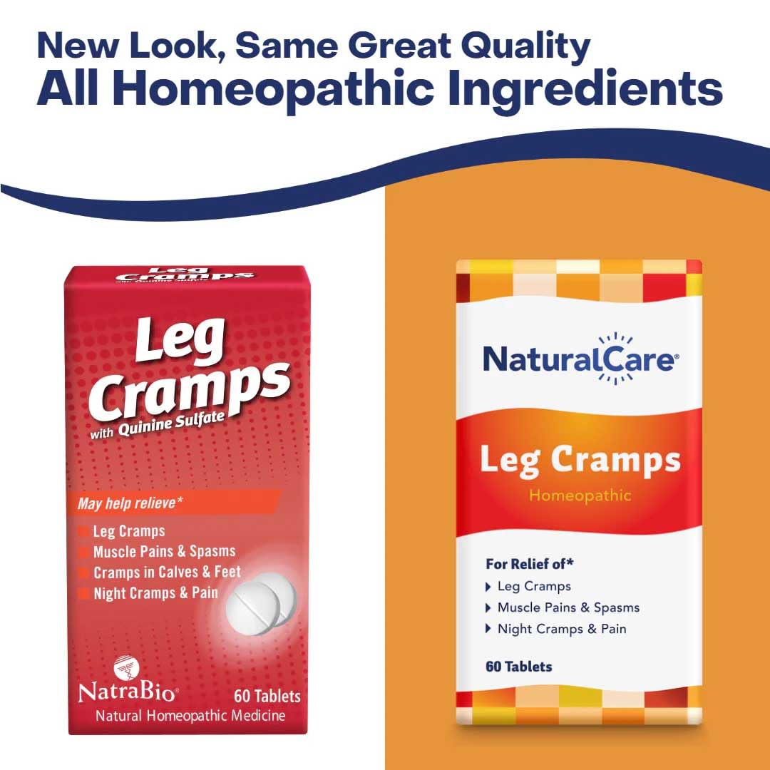 NaturalCare Leg Cramps, Homeopathic Tablets, 60ct | May Provide Support for Leg, Calf & Foot Cramps, Muscle Spasms & Pain Natra-Bio uk supplements