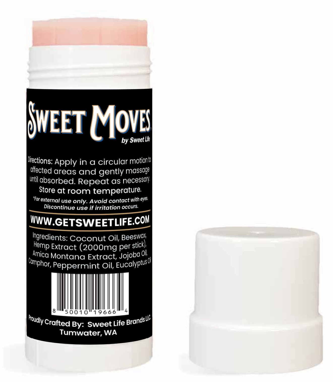 Sweet Life | Hemp Salve Stick | 2000mg | Small Business | Organic | Body Balm | Muscle Comfort Sweet Life uk supplements