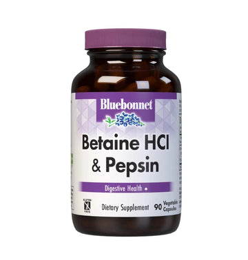 BlueBonnet Betaine HCI Plus Pepsin Vegetarian Capsules, 90 Count BlueBonnet uk supplements