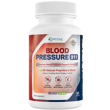 Phytage Labs Blood Pressure 911 Premium Supplement - BP Support Pills. 60 Capsules Phytage Labs uk supplements