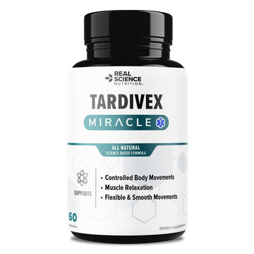 Real Science Tardivex All Natural Nerve Support Supplement for Neurological Balance - Includes Vinitrox, GABA & Essential Vitamins for Controlled Movement & Coordination - Made in USA, 60 Caps Real Science Nutrition uk supplements