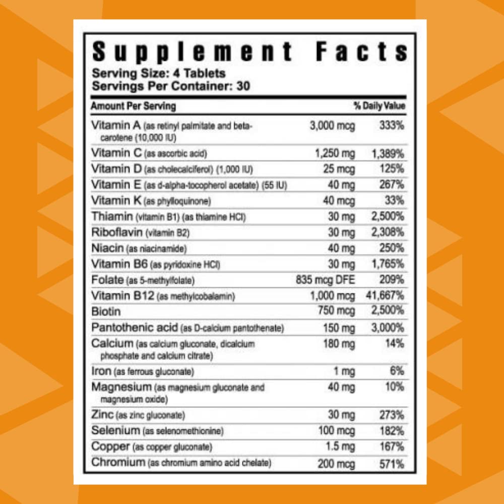 Youngevity Beyond Tangy Tangerine 2.0 Multi-Vitamin & Mineral Complex - Made with Natural & Whole Foods | 160,000 ORAC | 120 Tablets | 1 Bottle Youngevity uk supplements