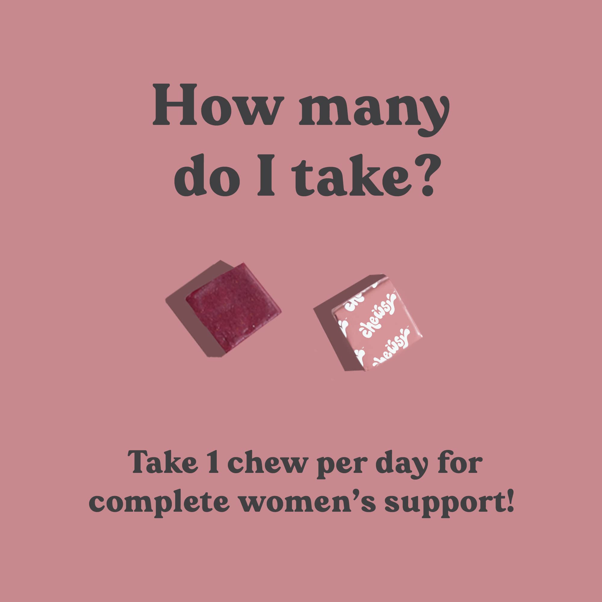 Chewsy Women's Multivitamin Chews, Immune & Energy Support, Vitamins C, B12, A, D, E CHEWSY uk supplements