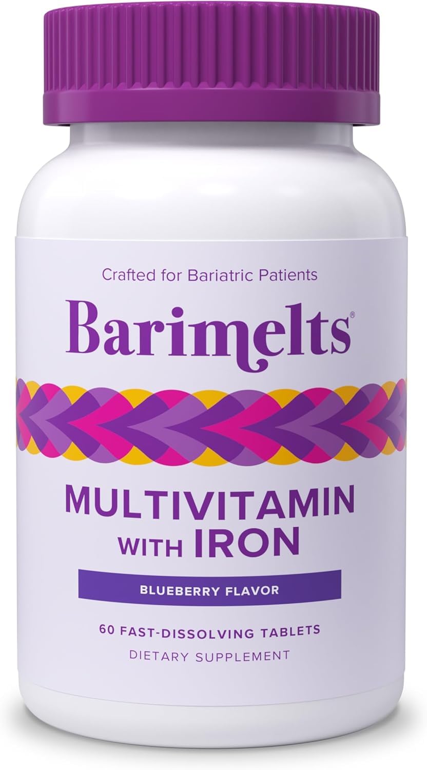 BariMelts Bariatric Multivitamin with Iron - 1 Month Supply (60 Fast-Dissolving Tablets) - Sugar-Free - Post-Op Bariatric Vitamins BariMelts uk supplements