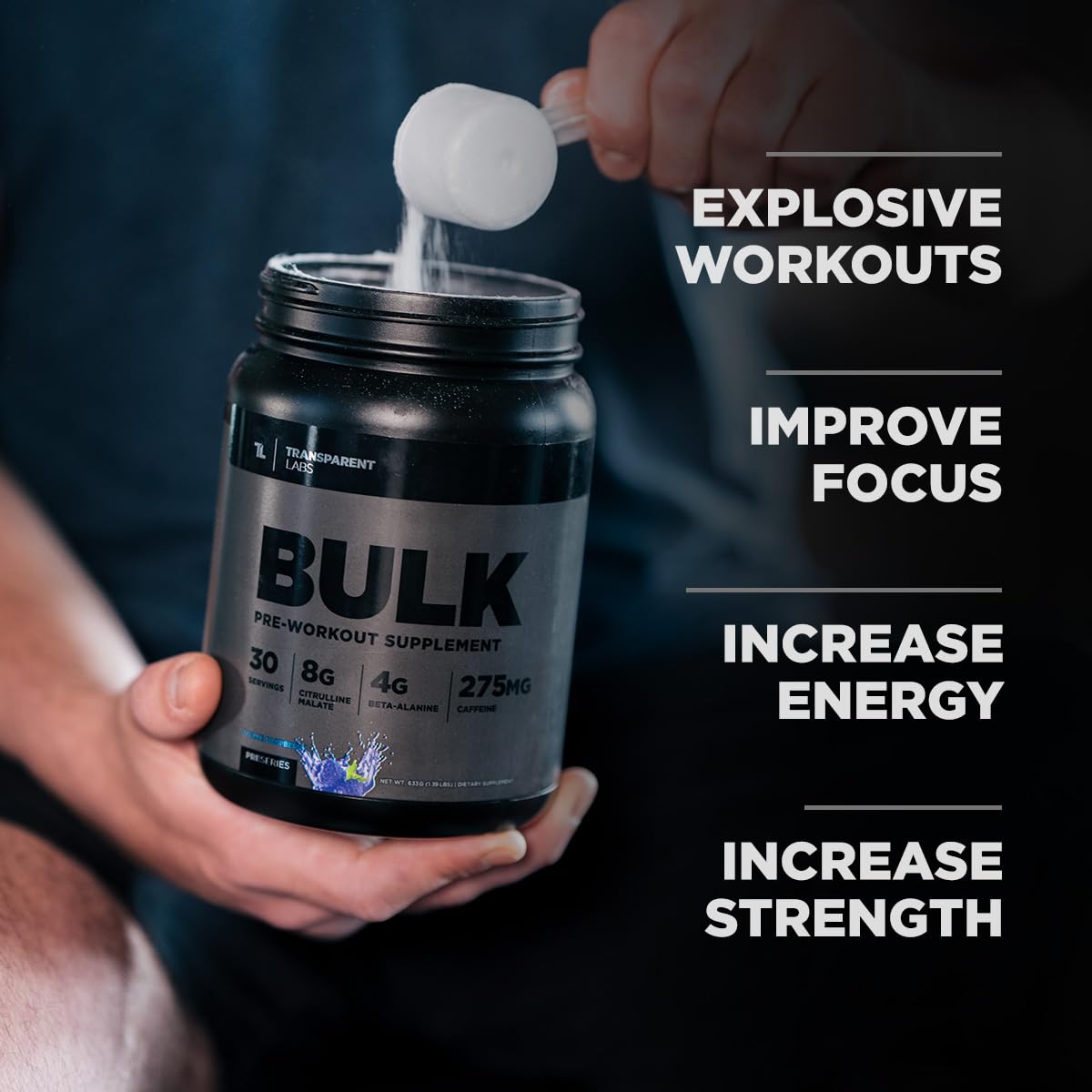 Transparent Labs Bulk Black - Sour Gummy - 30 Servings Transparent Labs uk supplements