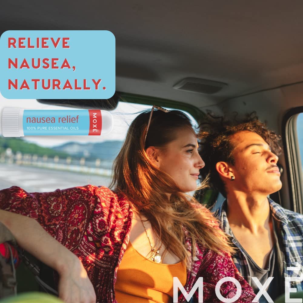 MOXE Nausea Nasal Inhaler Sticks, All Natural Essential Oil Blend, Ginger, Cardamom, Peppermint MOXE uk supplements