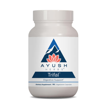 Ayush Herbs Trifal Digestive Support with Amla - Triphala Supplement for Women & Men, Promotes Balanced Digestion, Antioxidant Rich, Made with Organic Ingredients - 90 Vegetarian Capsules (1 Count) Ayush Herbs uk supplements