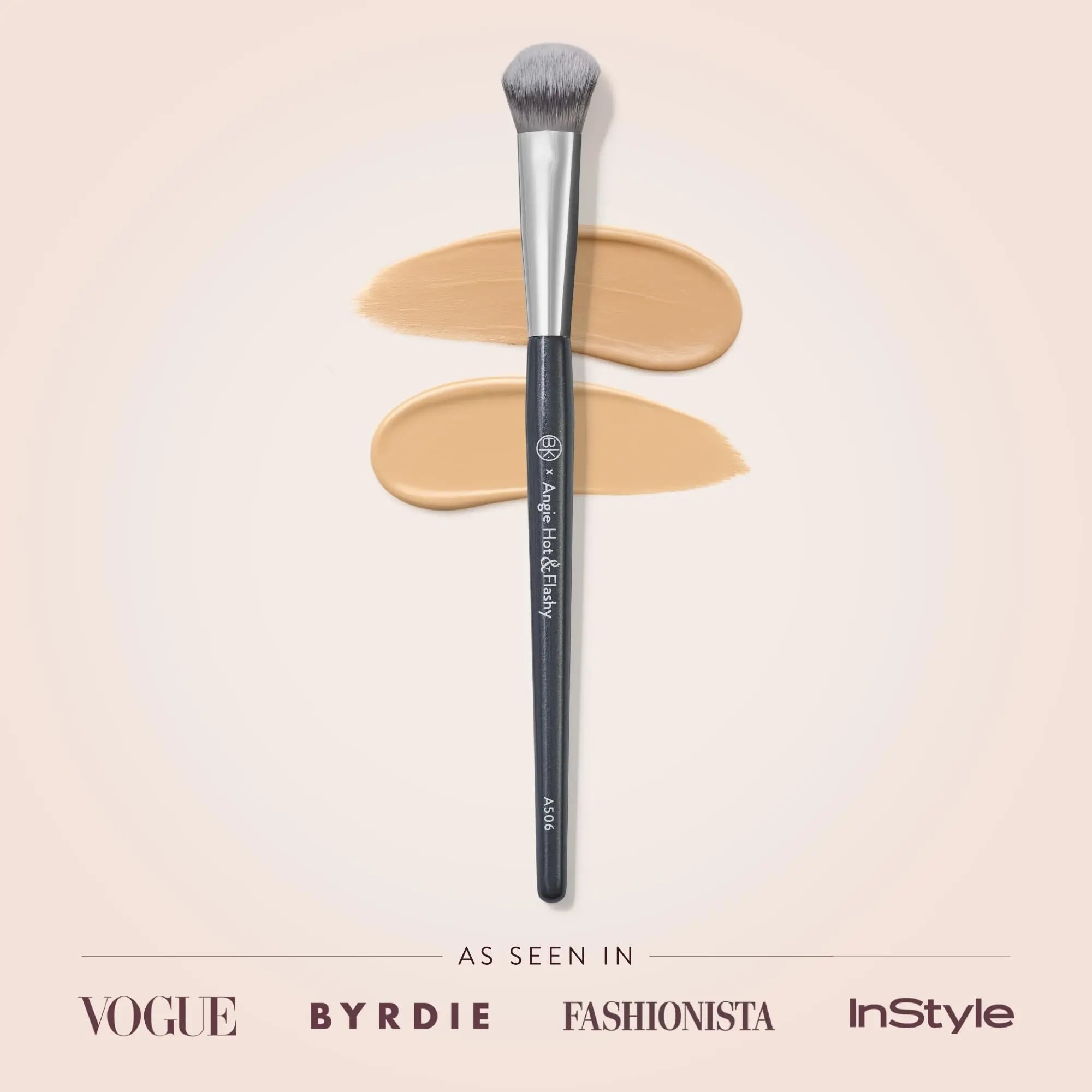 BK BEAUTY BRUSHES - ANGIE HOT & FLASHY A506 CONCEALER - Viral "Kitten Paw" Face Brush - Under-Eye Concealing and Contouring - Makeup Brushes BK BEAUTY uk supplements