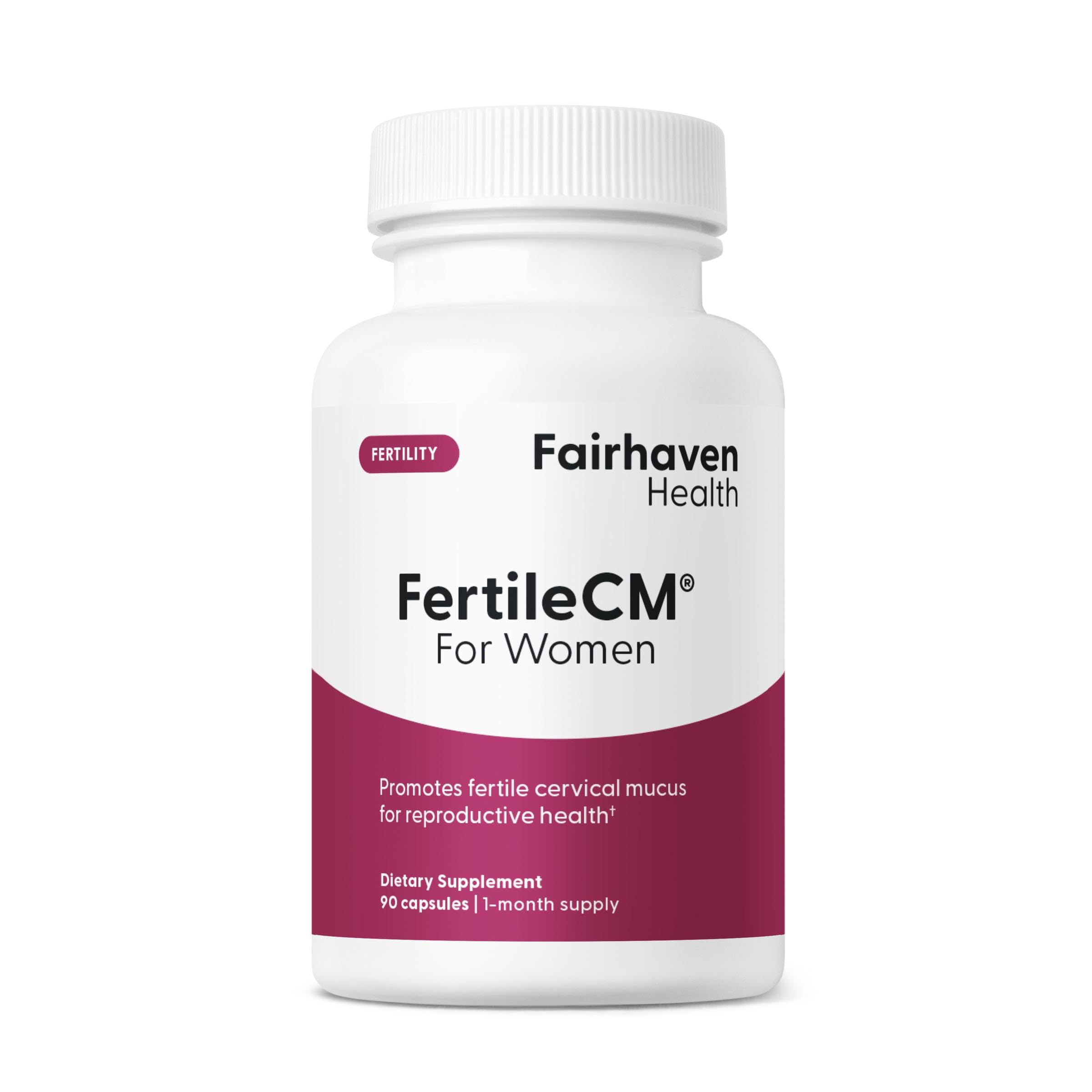 Fairhaven Health FertileCM Fertility Supplement for Women, Capsules - Fertile Cervical Mucus, Ovulation Cycle, Includes L-Arginine, N-Acetyl-Cysteine, Grape Seed Extract and Vitamin C - 90 Capsules Fairhaven Health uk supplements