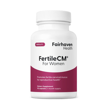 Fairhaven Health FertileCM Fertility Supplement for Women, Capsules - Fertile Cervical Mucus, Ovulation Cycle, Includes L-Arginine, N-Acetyl-Cysteine, Grape Seed Extract and Vitamin C - 90 Capsules Fairhaven Health uk supplements