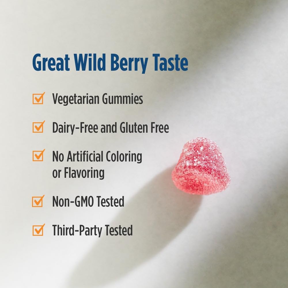 Nordic Naturals Vitamin D3 Gummies, Wild Berry - 120 Gummies - 1000 IU Vitamin D3, 1.4 mg Iron - Great Taste - Healthy Bones, Mood & Immune System Function - Non-GMO - 120 Servings Nordic Naturals uk supplements