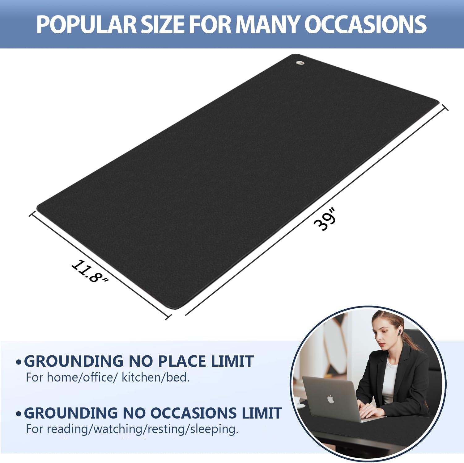 Grounding Mat for Bed, Desk, Floor, Grounding Pad for Better Sleep, Health, Pain Relief, Grounding Mat MEIMING uk supplements