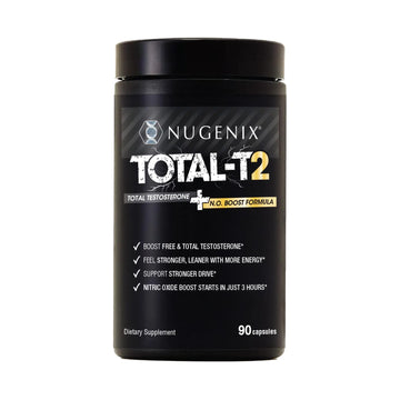 Nugenix Total-T2 - Nitric Oxide Booster for Men, Tesnor, S7, ElevATP, Tongkat, Citrulline, Nitric Oxide and Testosterone Supplement for Men (90 Count) Nugenix uk supplements