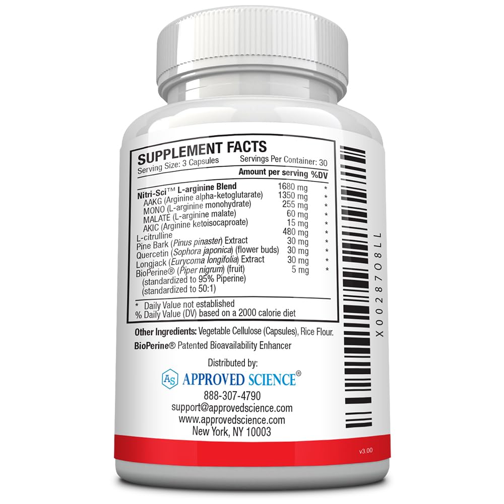 Approved Science Nitric Oxide MD - Muscle Development, Lean Body Mass, Improve Oxygen Approved Science uk supplements