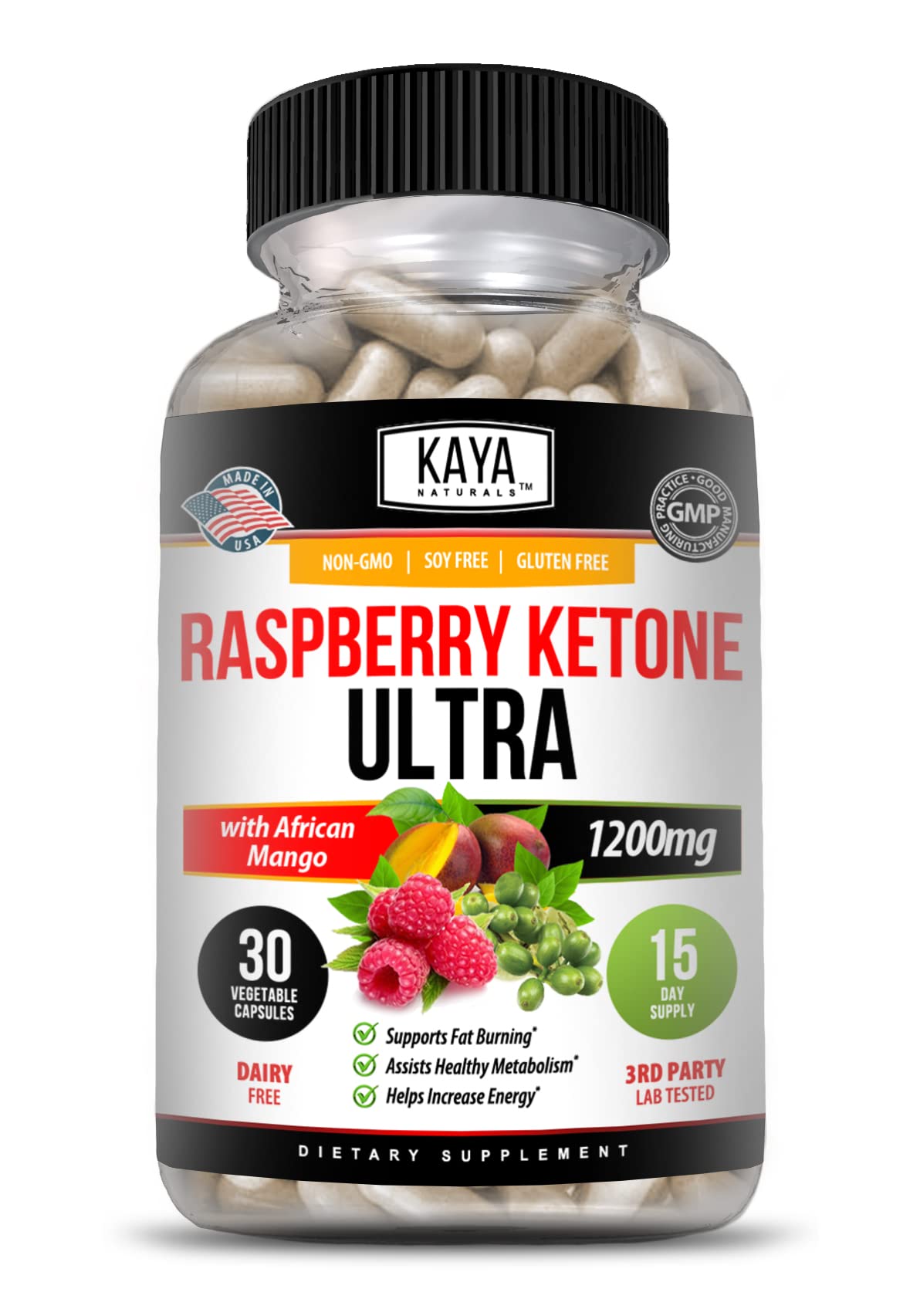Kaya Naturals Keto Diet Raspberry Ketone - Weight Loss Supplement, Appetite Control Kaya Naturals uk supplements