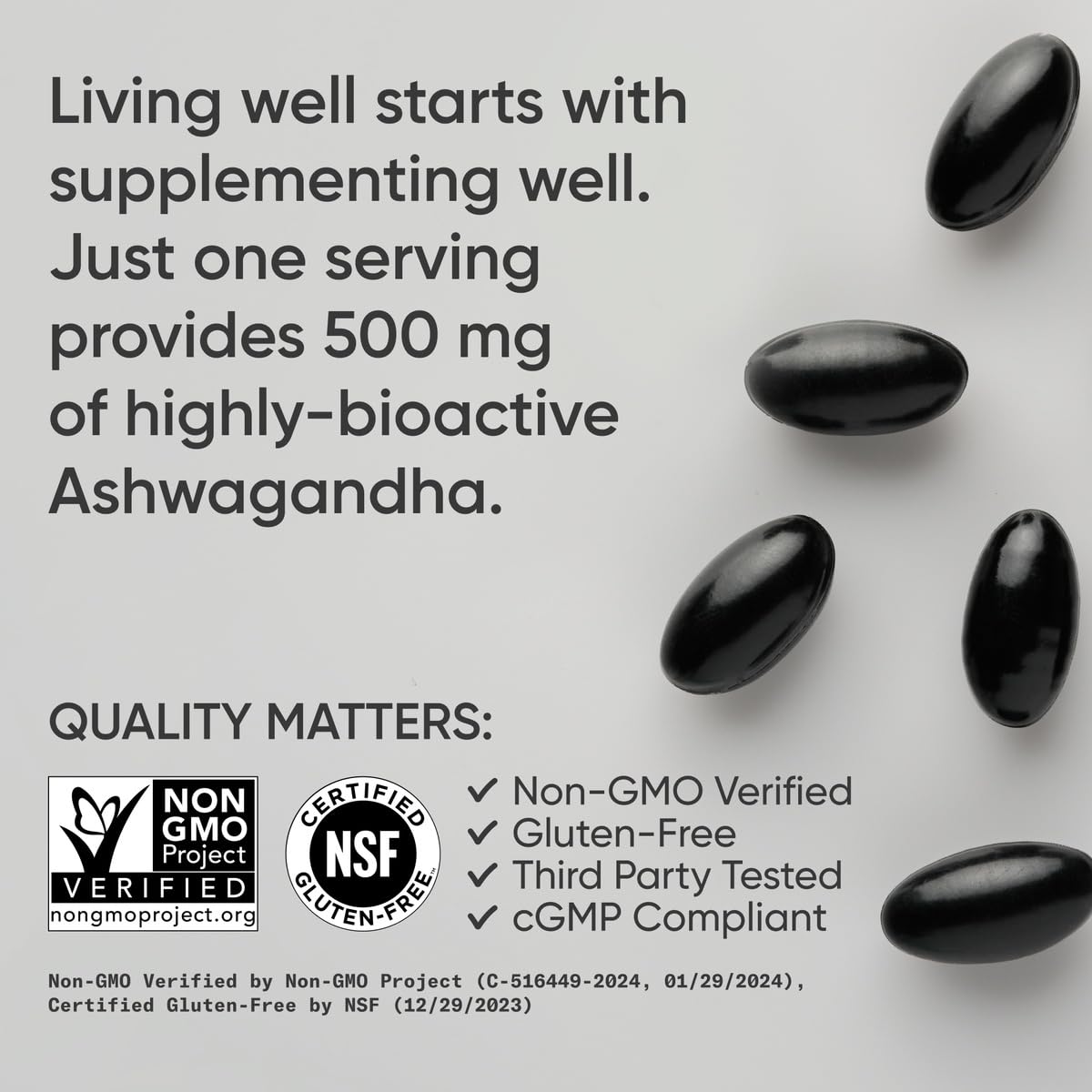 Sports Research® Ashwagandha Softgels with Coconut MCT Oil - Natural Adaptogen Made with Shoden® Ashwa for Relaxation, Calm & Sleep Support - Gluten Free & Vegan Friendly - 60 Count Sports Research uk supplements