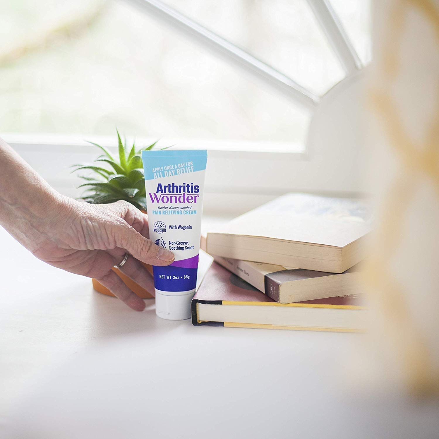 Arthritis Wonder Pain Relief Cream, 4 oz – Arthritis Pain Relief Cream for Hand, Knee, Foot and Wrist Joints – Fast-Acting, Deep Penetrating, Non-Greasy Formula with Natural Wogonin - 3 Pack Arthritis Wonder uk supplements