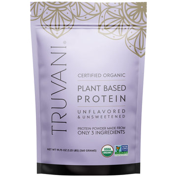 Truvani Organic Vegan Protein Powder Unflavored - 20g of Plant Based Protein, Organic Truvani uk supplements
