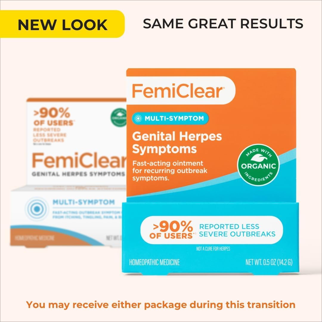 FemiClear for Genital Herpes Symptoms, Multi-Symptom - Effective Intimate Relief FemiClear uk supplements