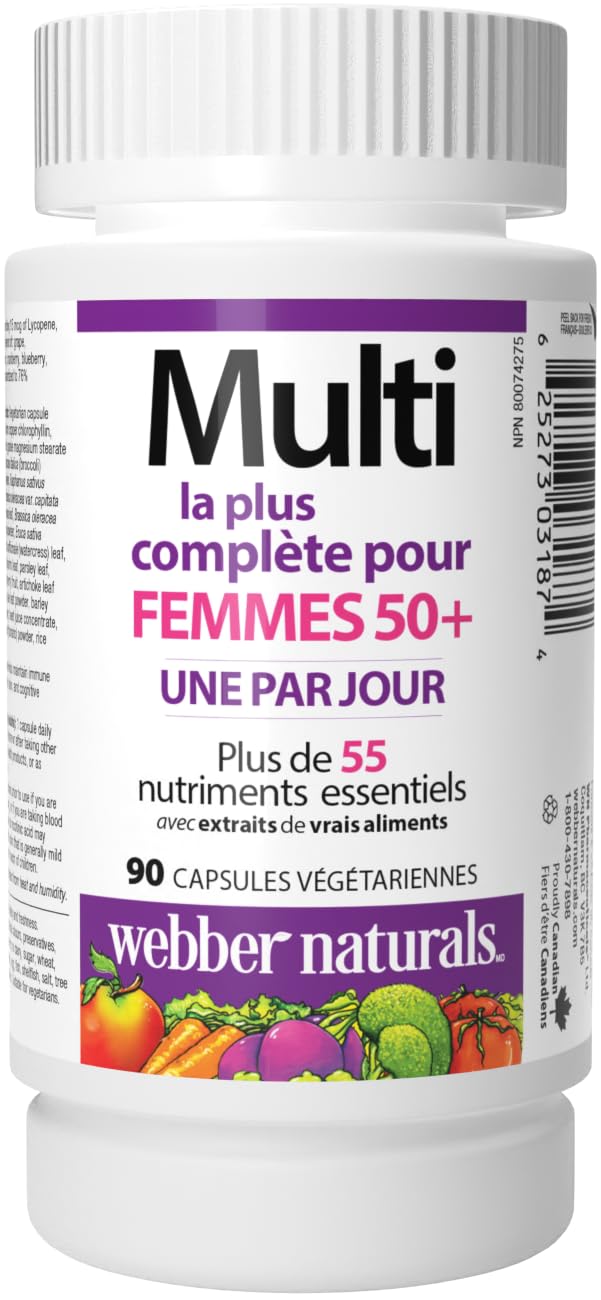 Webber Naturals Women's 50+ Most Complete Multi, 90 Vegetarian Capsules Webber Naturals uk supplements