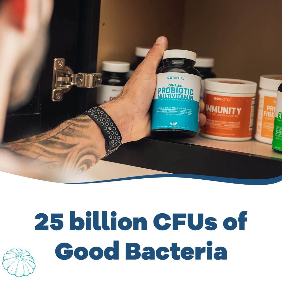 GOBIOTIX Probiotic Multivitamin Supplement - Daily Multivitamins with Probiotics GOBIOTIX uk supplements